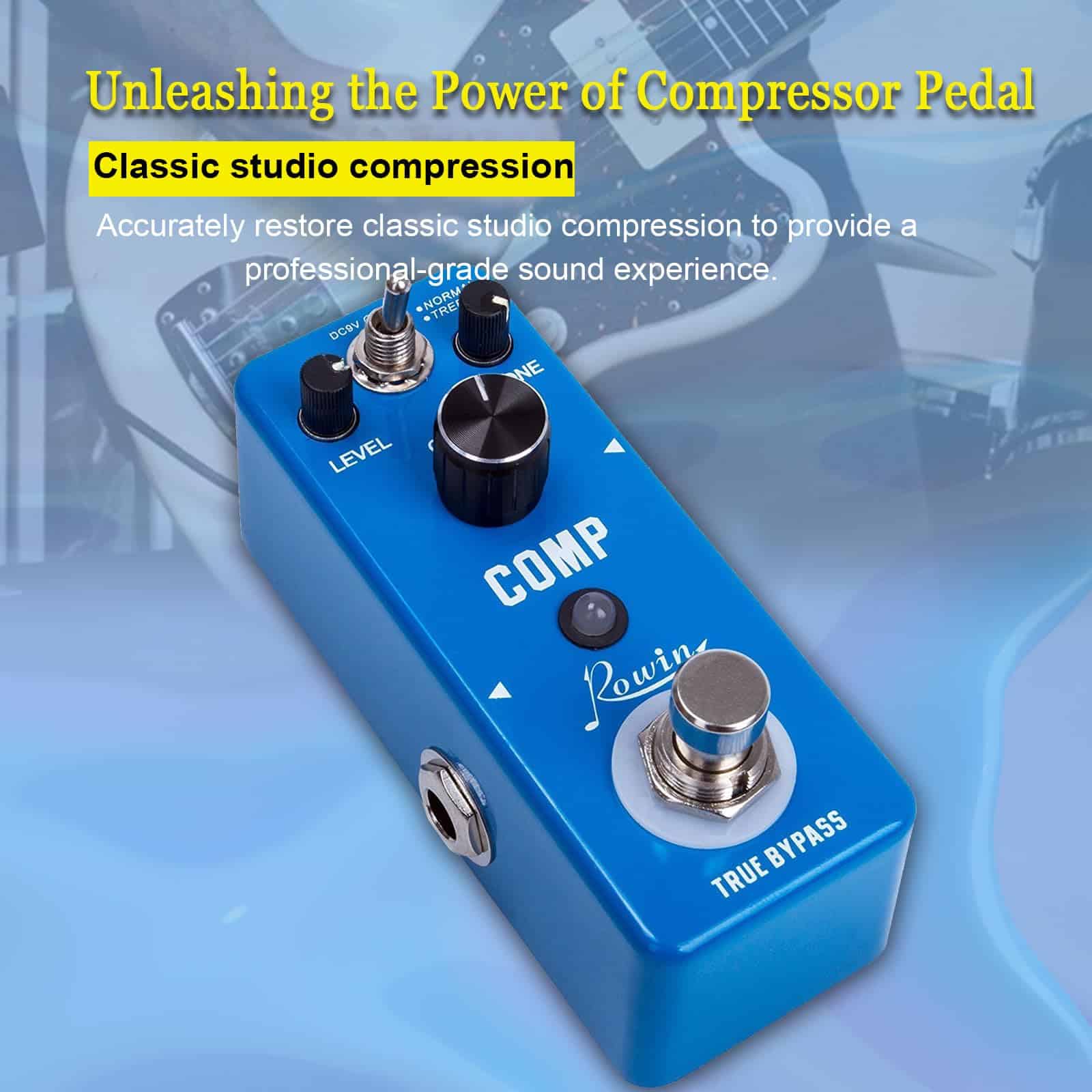 Pedal de Compresor Rowin Comp Effect para Guitarra - Imagen 3