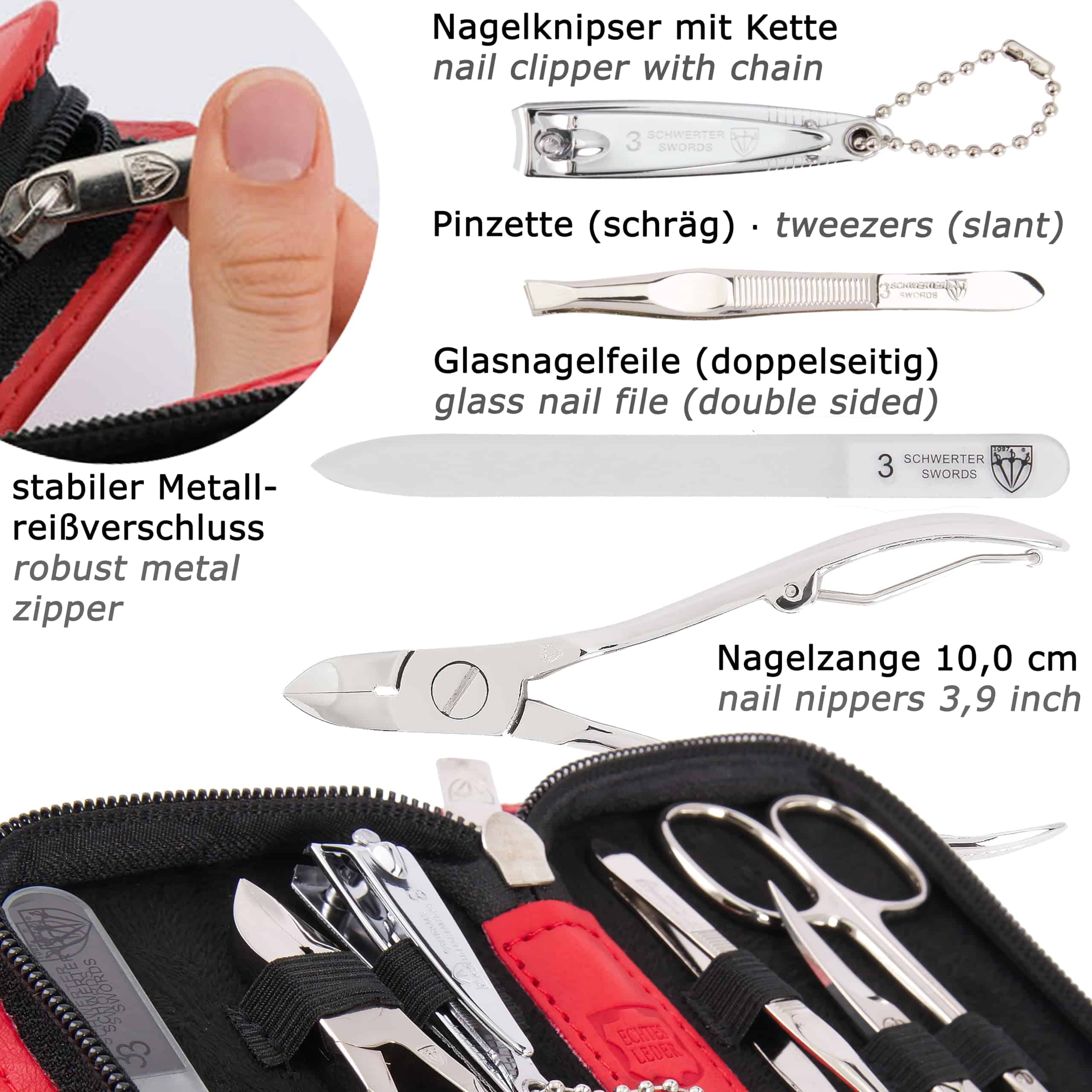 Kit de manicura pedicura de 6 piezas de alta calidad de la - Imagen 4