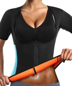 Chaleco de Sauna para Mujer con Mangas de Neopreno Camisa