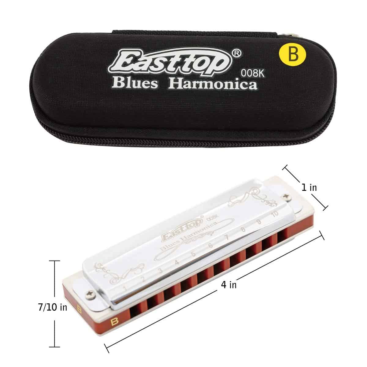 Armonica Diatónica East Top en clave de Si 10 Orificios 20 - Imagen 5
