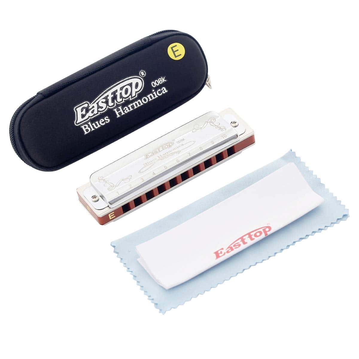 Armonica Blues East top en la clave de E, 10 orificios 008K - Imagen 7