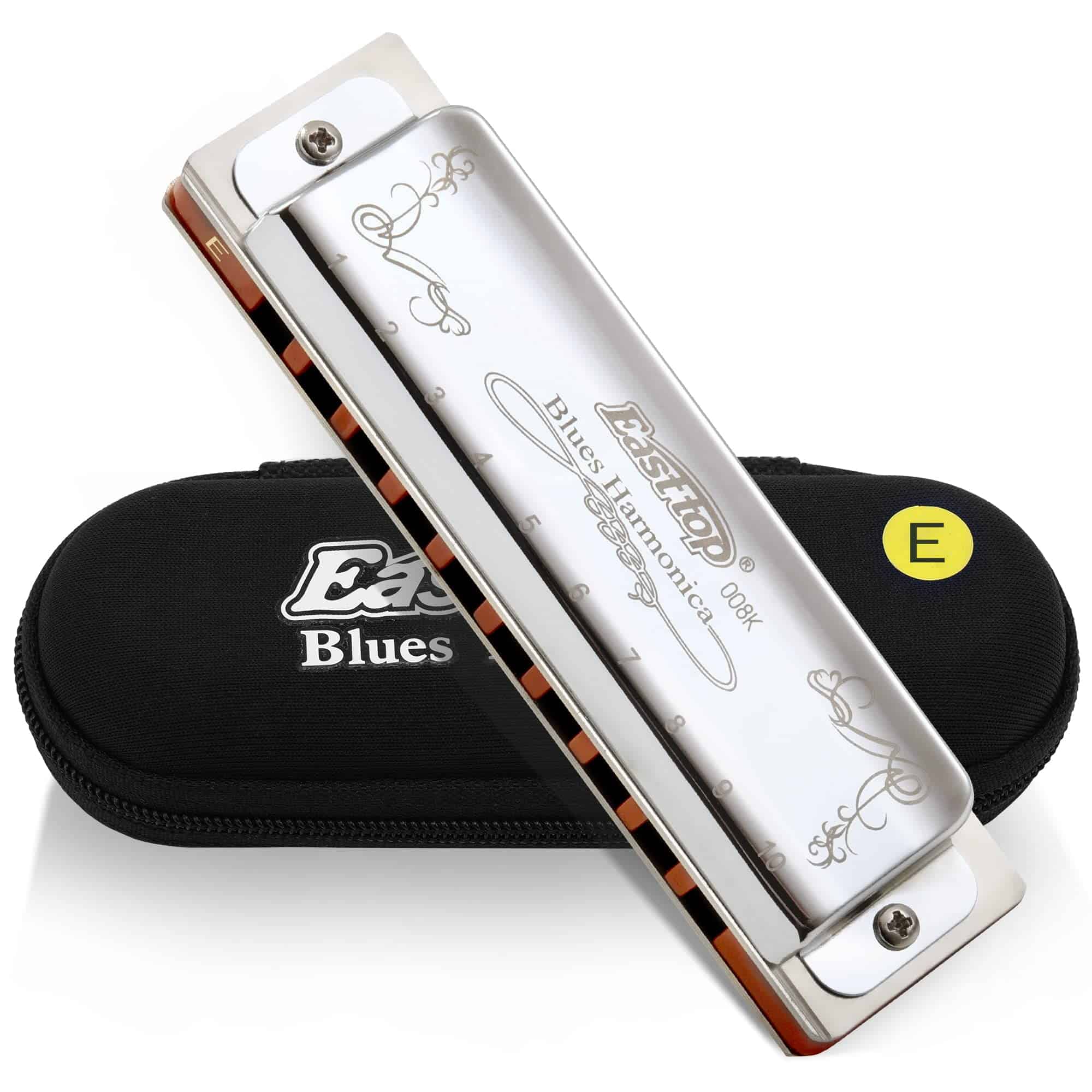 Armonica Blues East top en la clave de E, 10 orificios 008K
