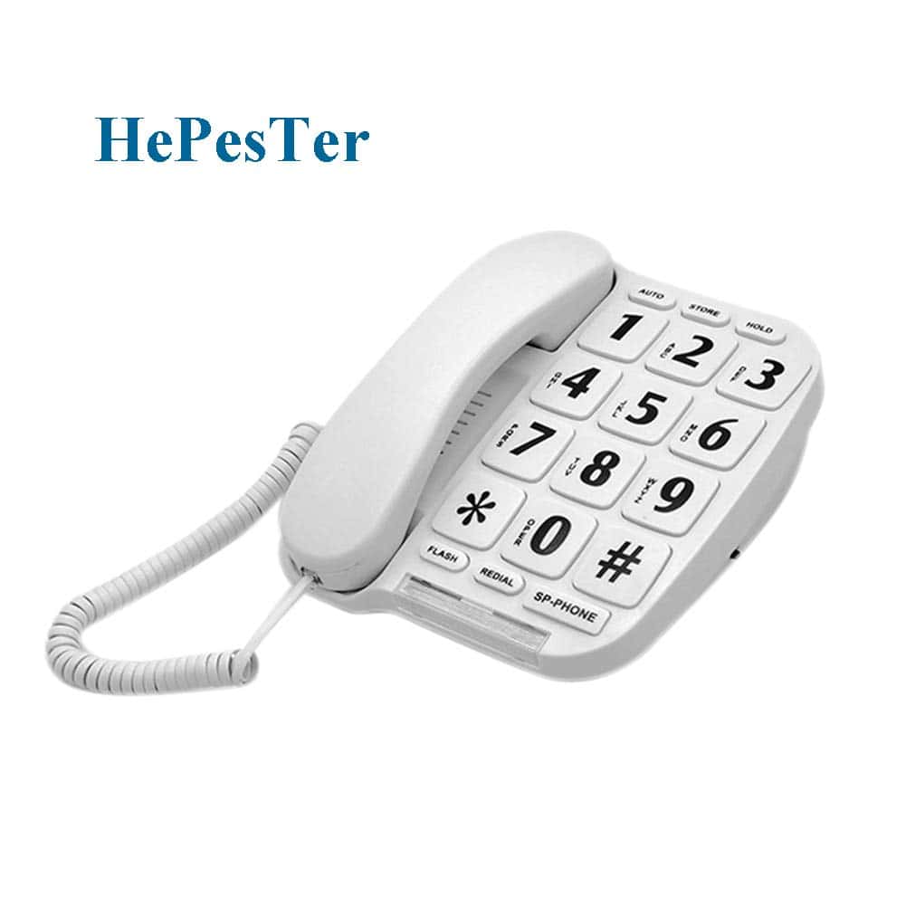 Teléfono de botones grandes HePesTer P-011 para personas - Imagen 9