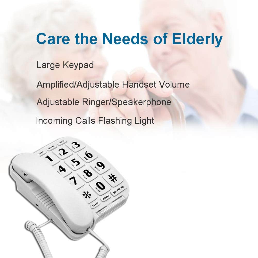 Teléfono de botones grandes HePesTer P-011 para personas - Imagen 6