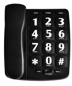 Teléfono de botones grandes para personas mayores, HePesTer