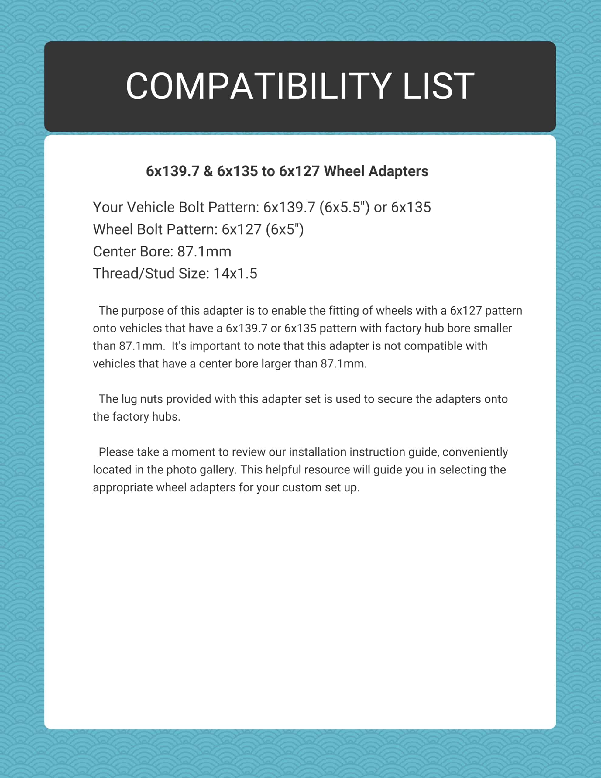 Adaptadores de rueda Customadeonly para F150 6x135 a 6x127 - Imagen 4