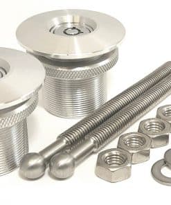 Kit de Pasador de Capó con Botón de -Plata