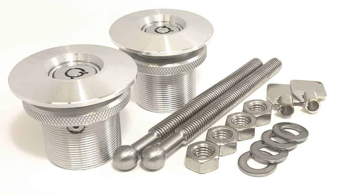 Kit de Pasador de Capó con Botón de -Plata