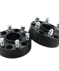 DCVAMOUS 2PC Separadores de rueda negros de 6x5.5 pulgadas