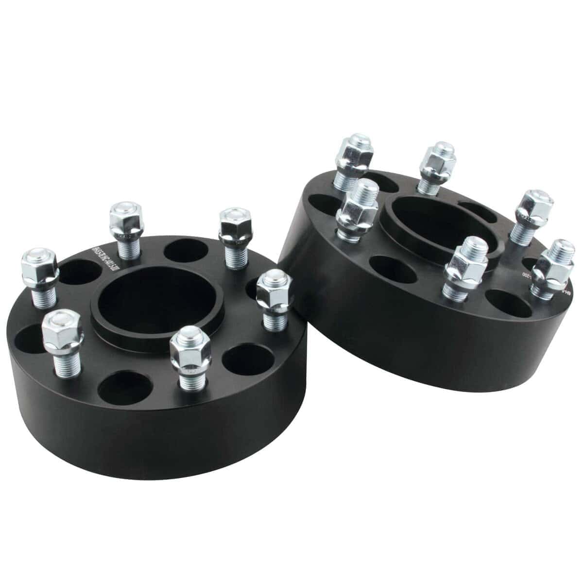 DCVAMOUS 2PC Separadores de rueda negros de 6x5.5 pulgadas