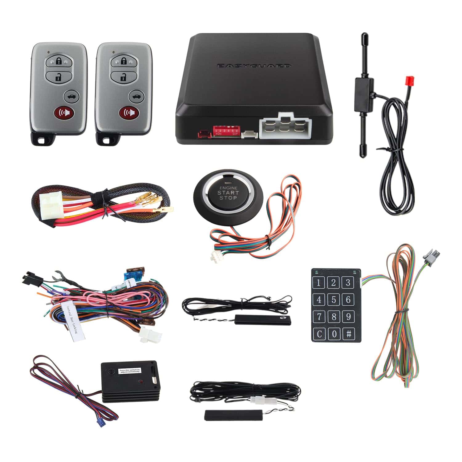 Sistema de Alarma para Auto EASYGUARD ec002-T-NS con