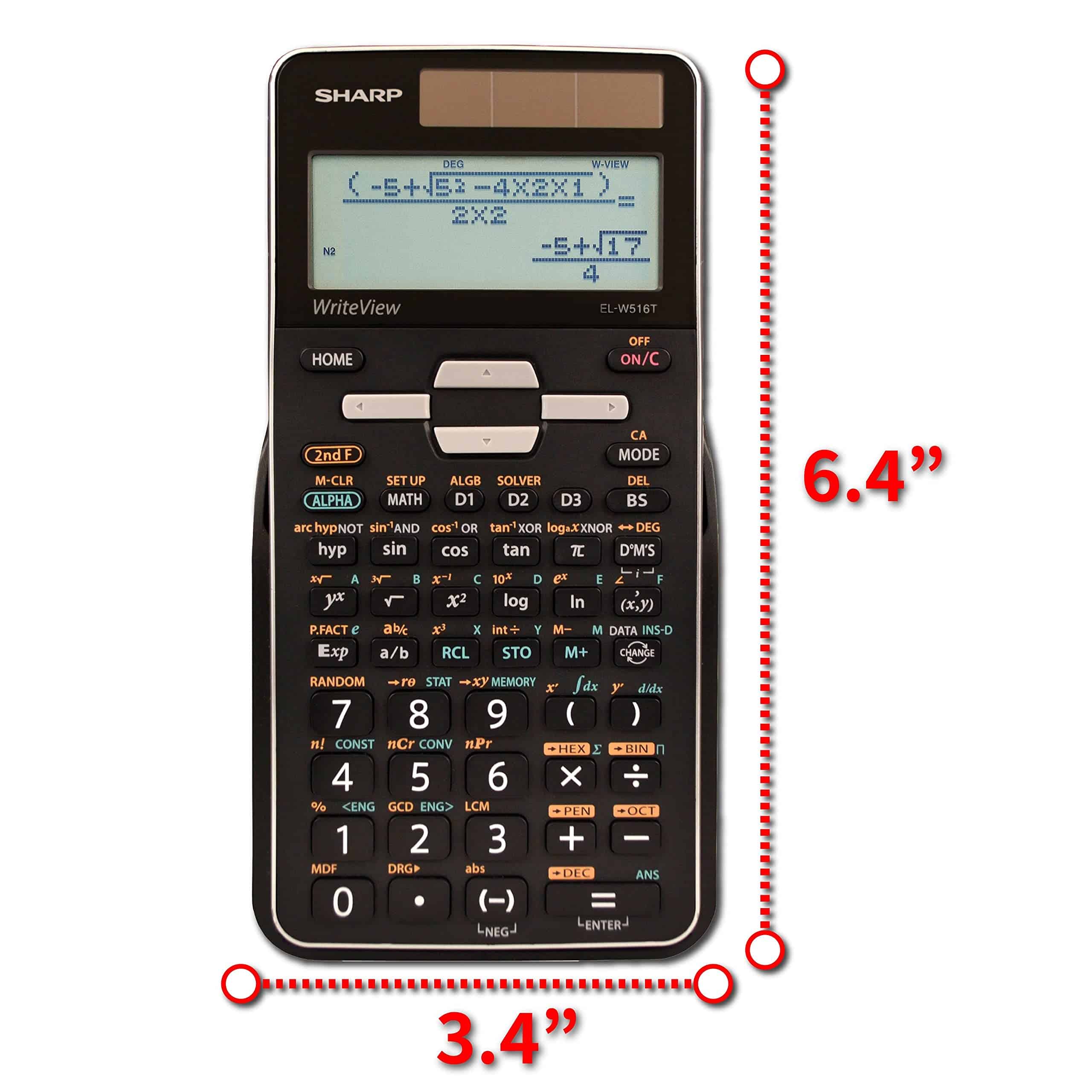 Calculadora Científica Avanzada Sharp EL-W516TBSL de 16 - Imagen 4
