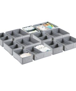 Organizadores de cajones de tela mDesign, para guardarropa