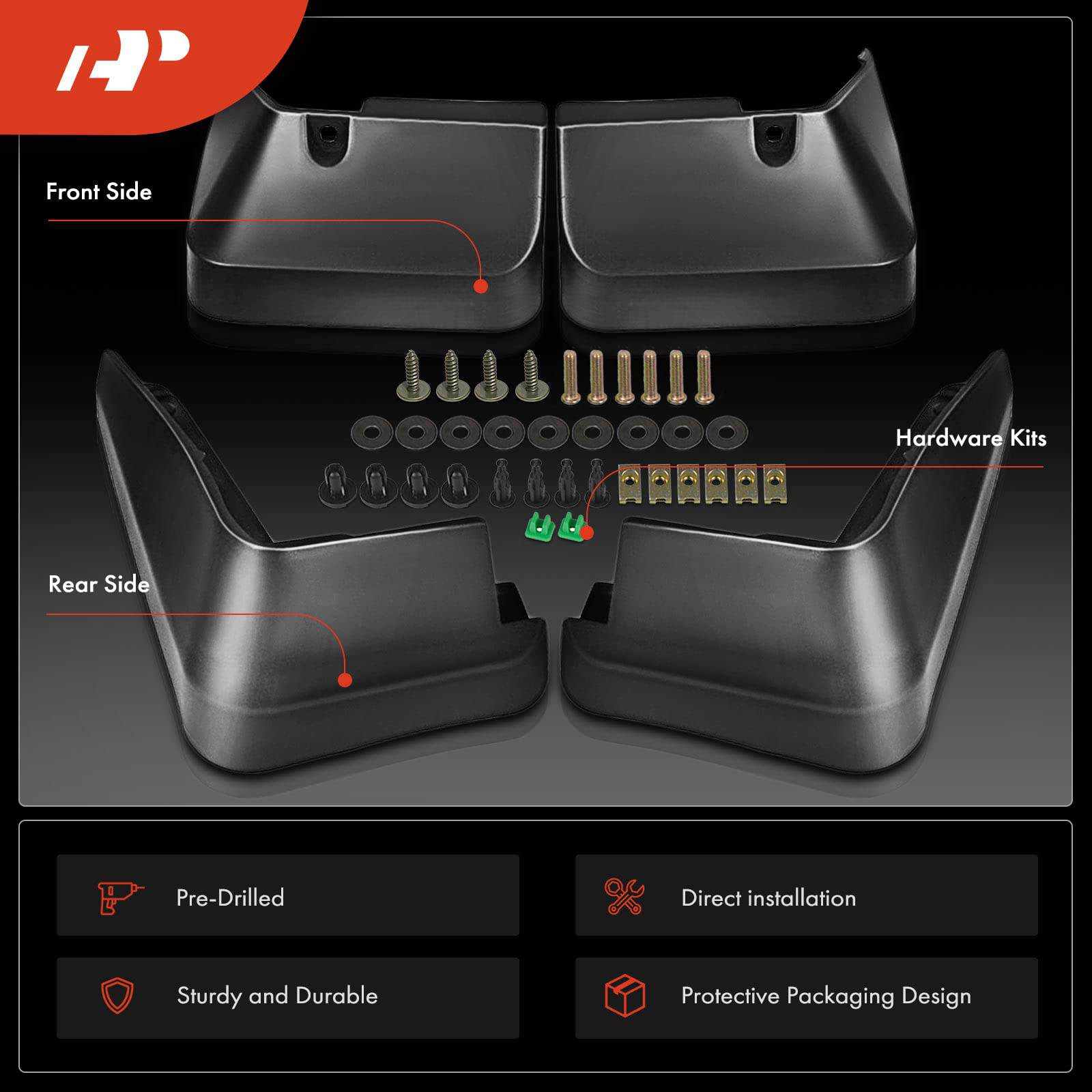 Conjunto de 4PCS de Aletas de Barro Guardabarros - Imagen 4
