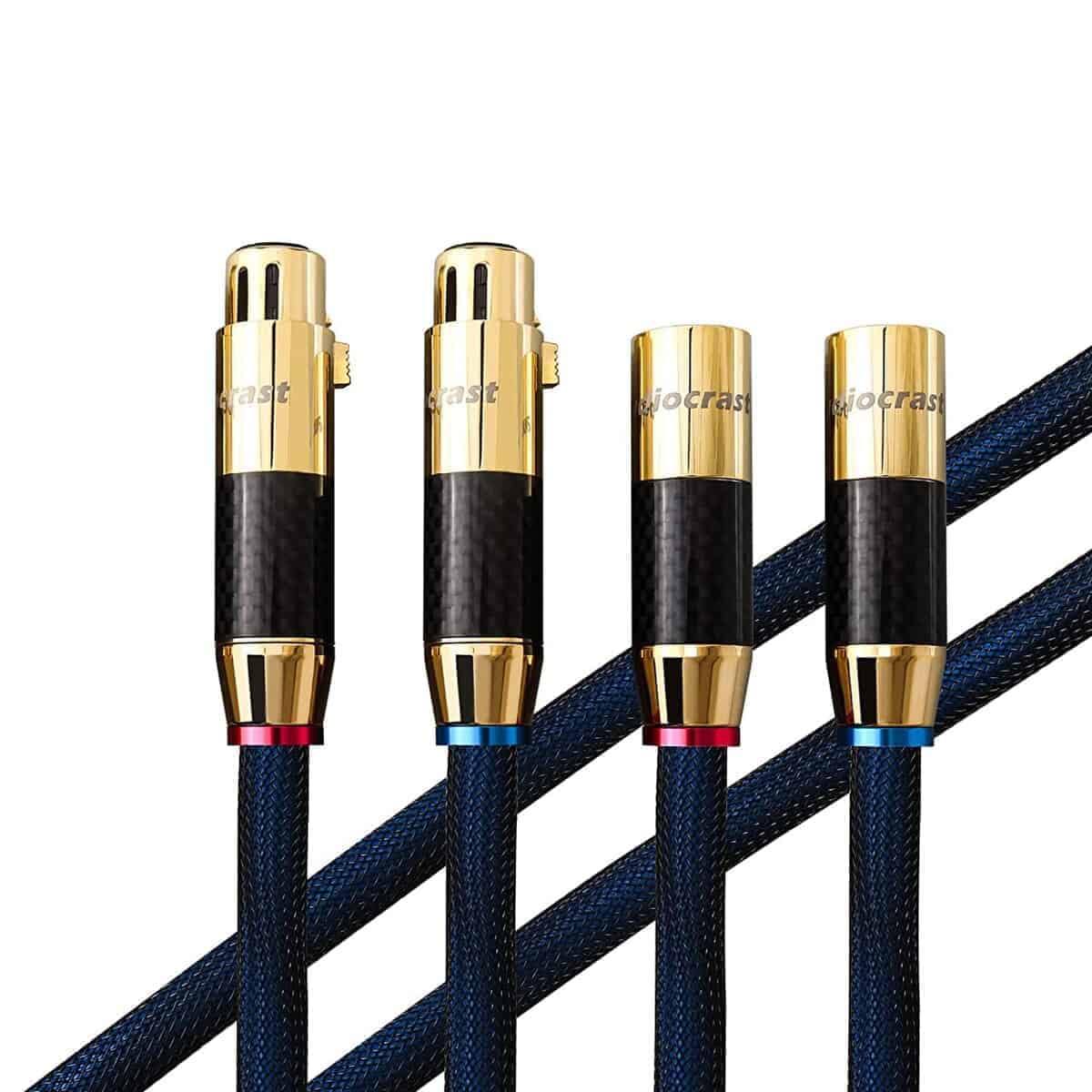 Par de Cable de Señal XLR HiFi, 3,3FT / 1M, Cable de