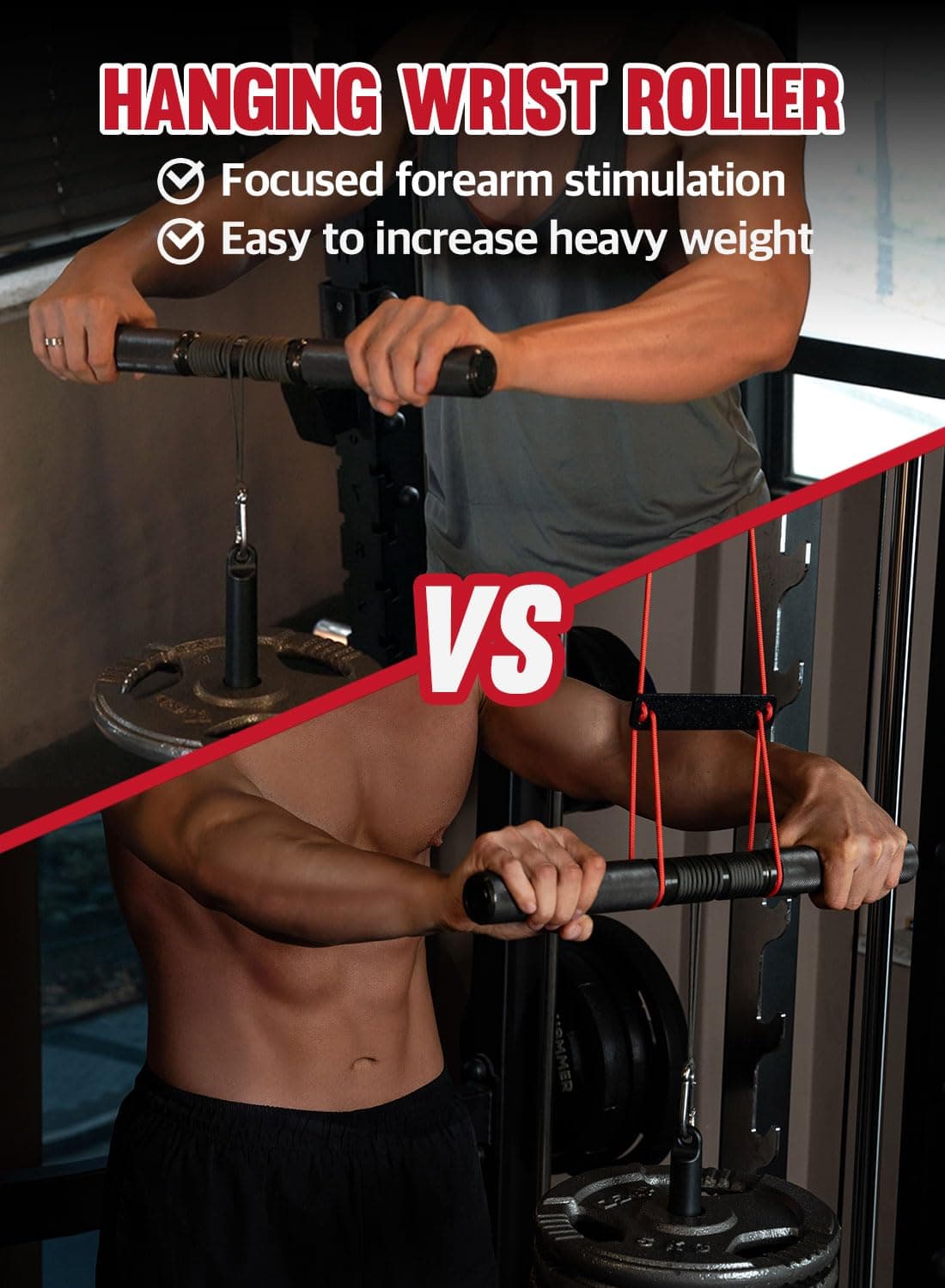 Entrenador de antebrazo GD Wrist Roller V.W Fortalecedor de - Imagen 4