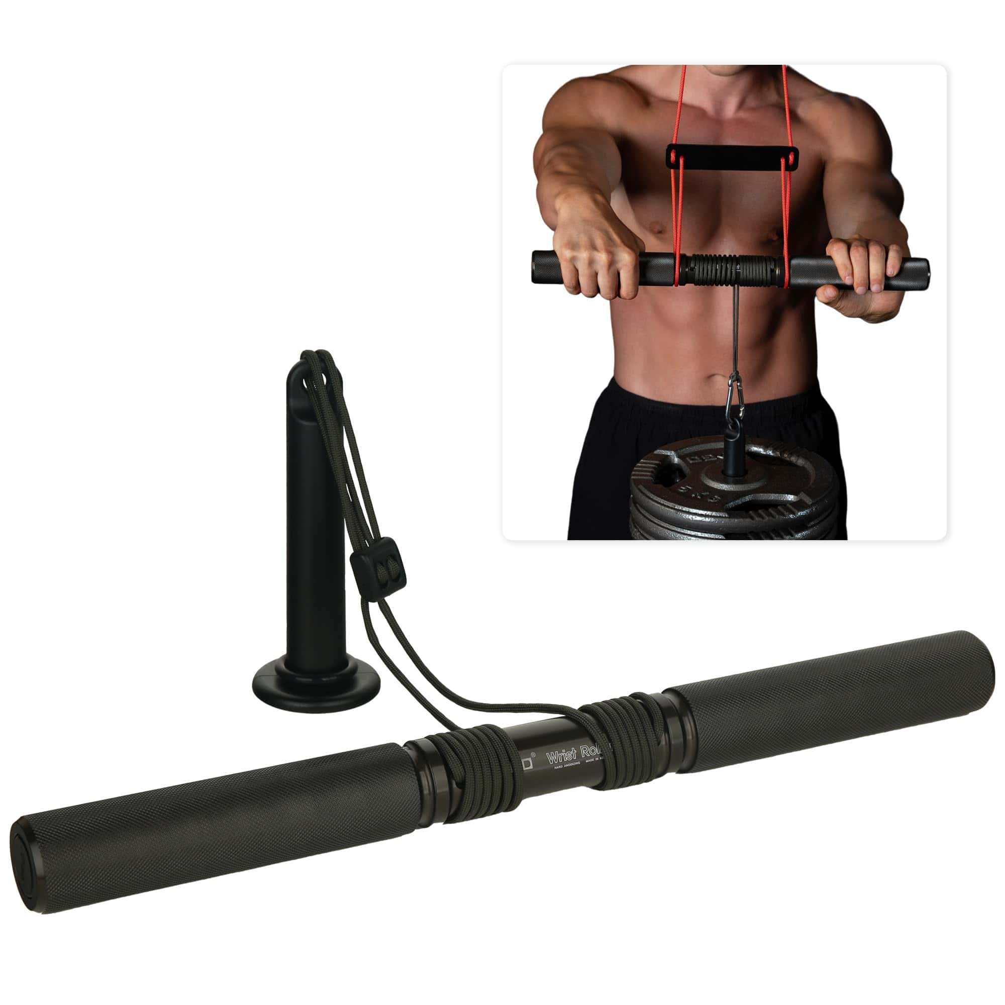 Entrenador de antebrazo GD Wrist Roller V.W Fortalecedor de