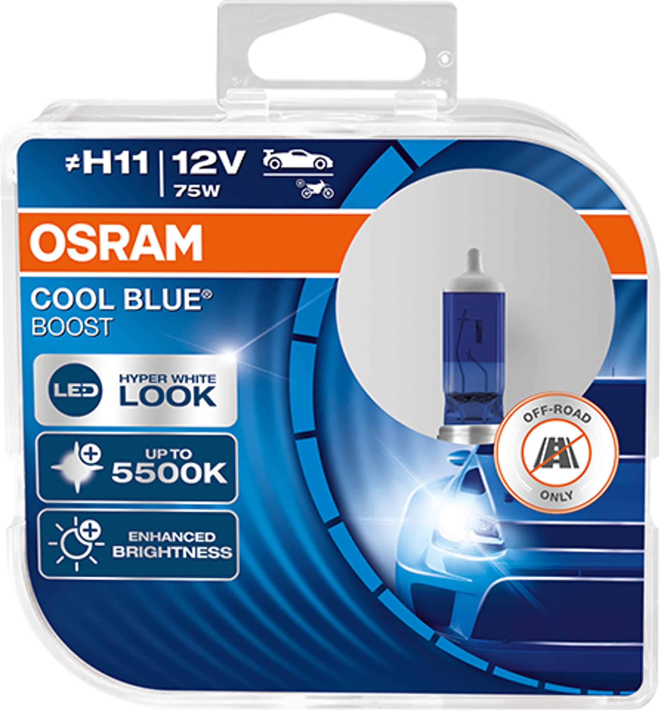 OSRAM H11 12V 75W COOL BLUE BOOST 5000K Bombillas halógenas