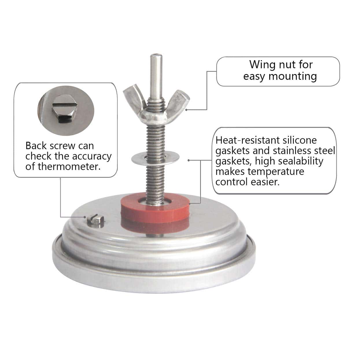 Termómetro para Parrilla Kamado Joe - Resistente al Agua, - Imagen 6