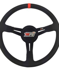 Volante de aluminio MPI MPI-BL-14-A con agarre de gamuza y