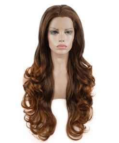 Pelucas Lushy Long 26 pulgadas Rubio Miel Ombre Raíz Marrón