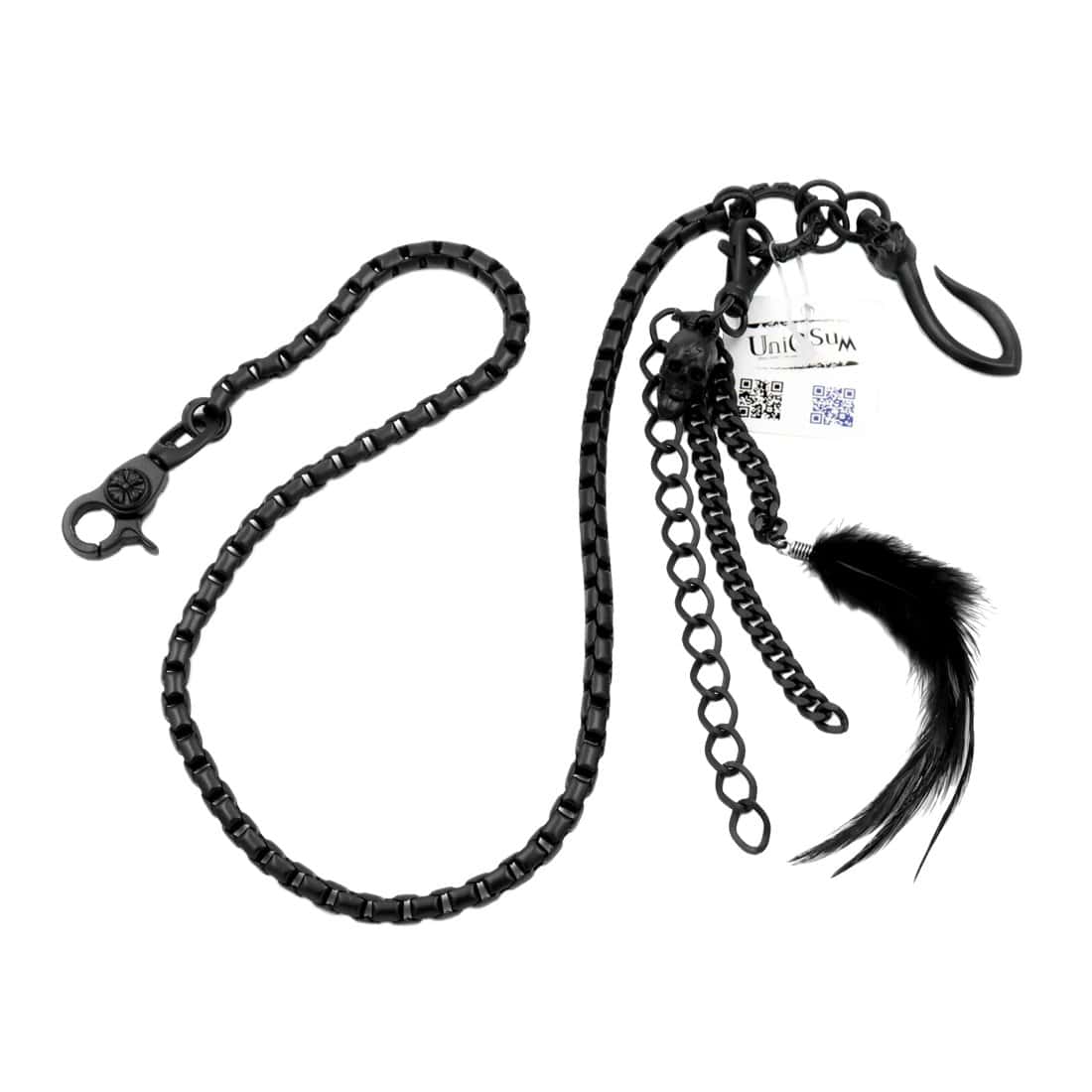 Llavero de Calavera Desmontable con Cadena de Billetera - Imagen 4