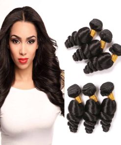 Paquete de 3 Mechones de Cabello Brasileño Ondulado 8 10 12