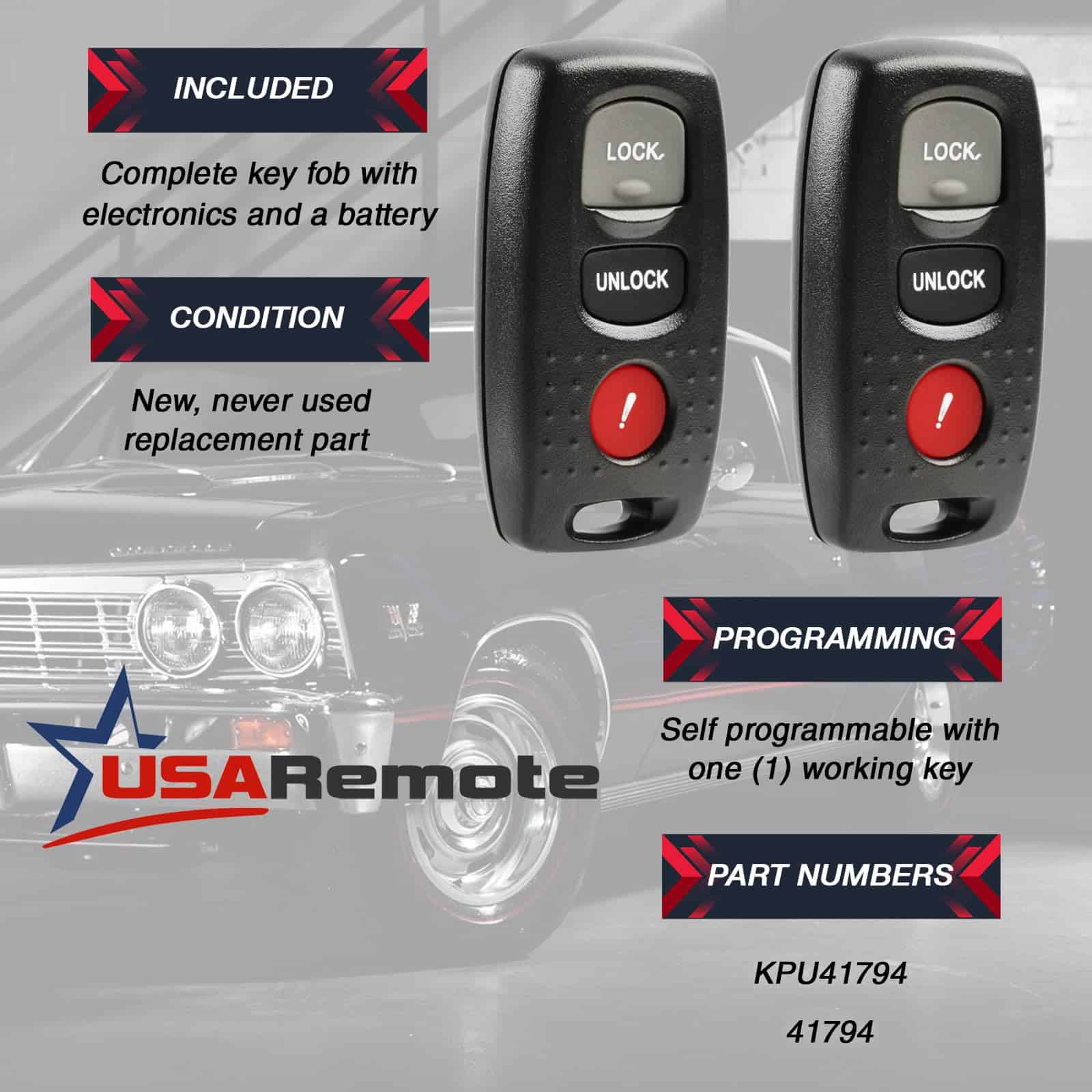 Control remoto de llave de coche sin llave compatible con - Imagen 4