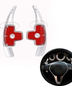 Angelguoguo Paletas de Cambio de Volante de Coche