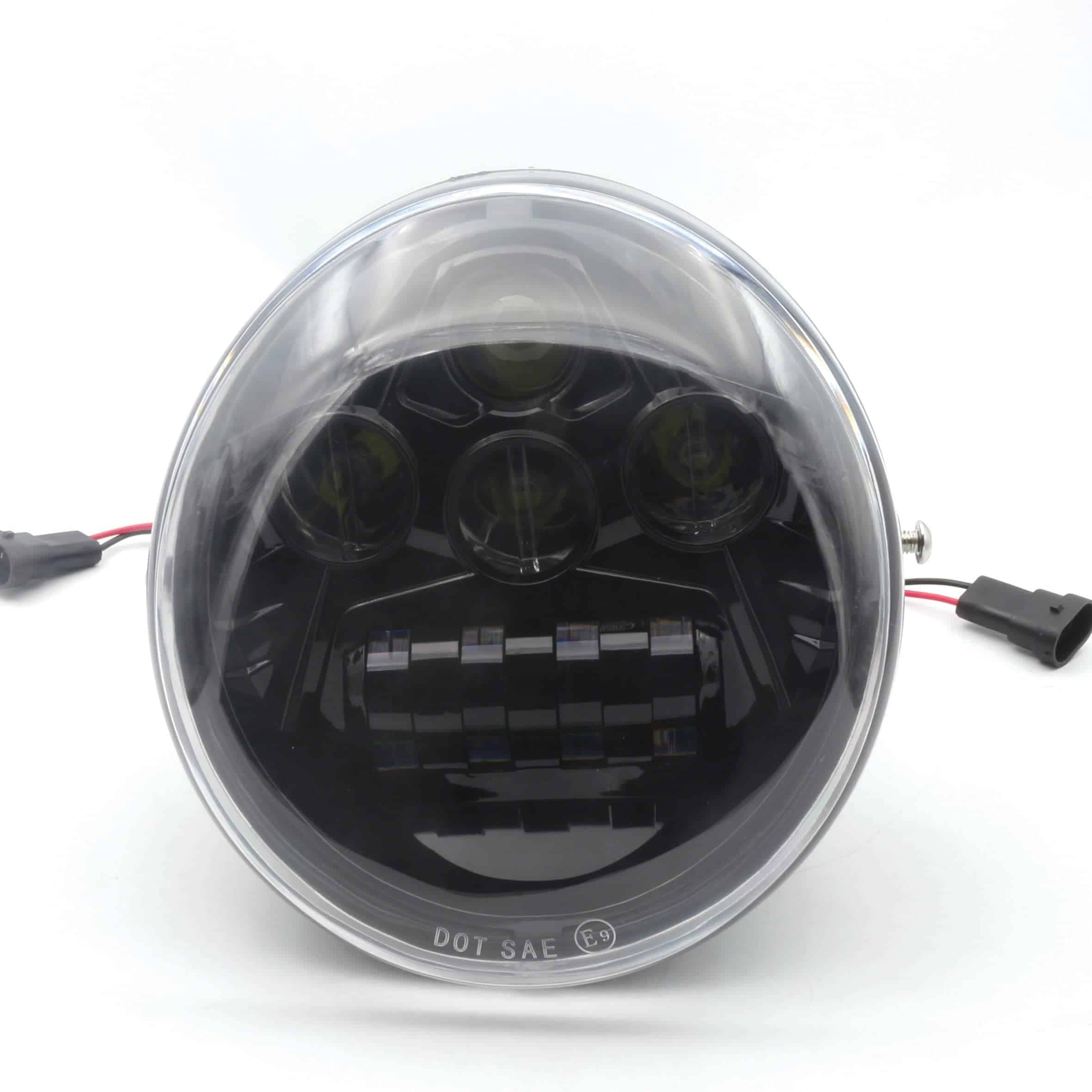 Protector de Faro LED Negro para Harley Davidson VRod V-Rod
