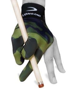 GUANTE de CUE de BILLAR LONGONI Fancy Militar 1 para mano