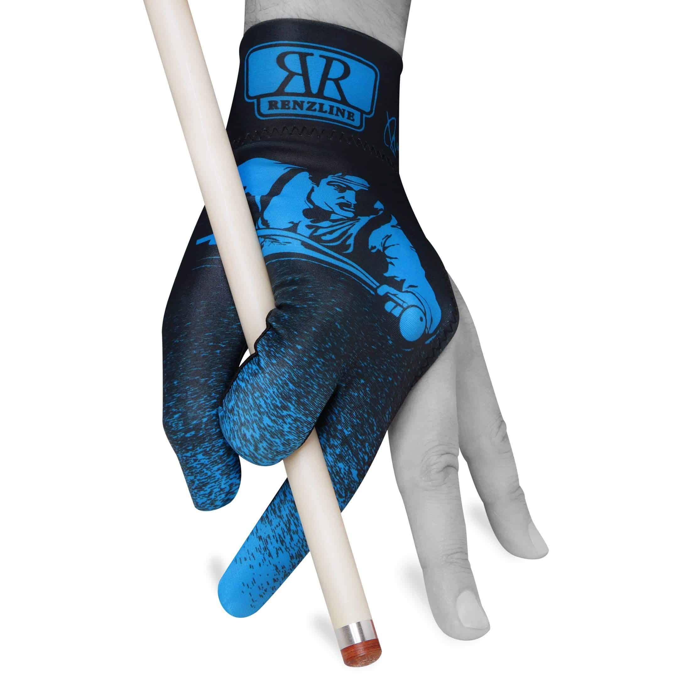Guante de Billar Renzline para Jugador -Azul, Negro