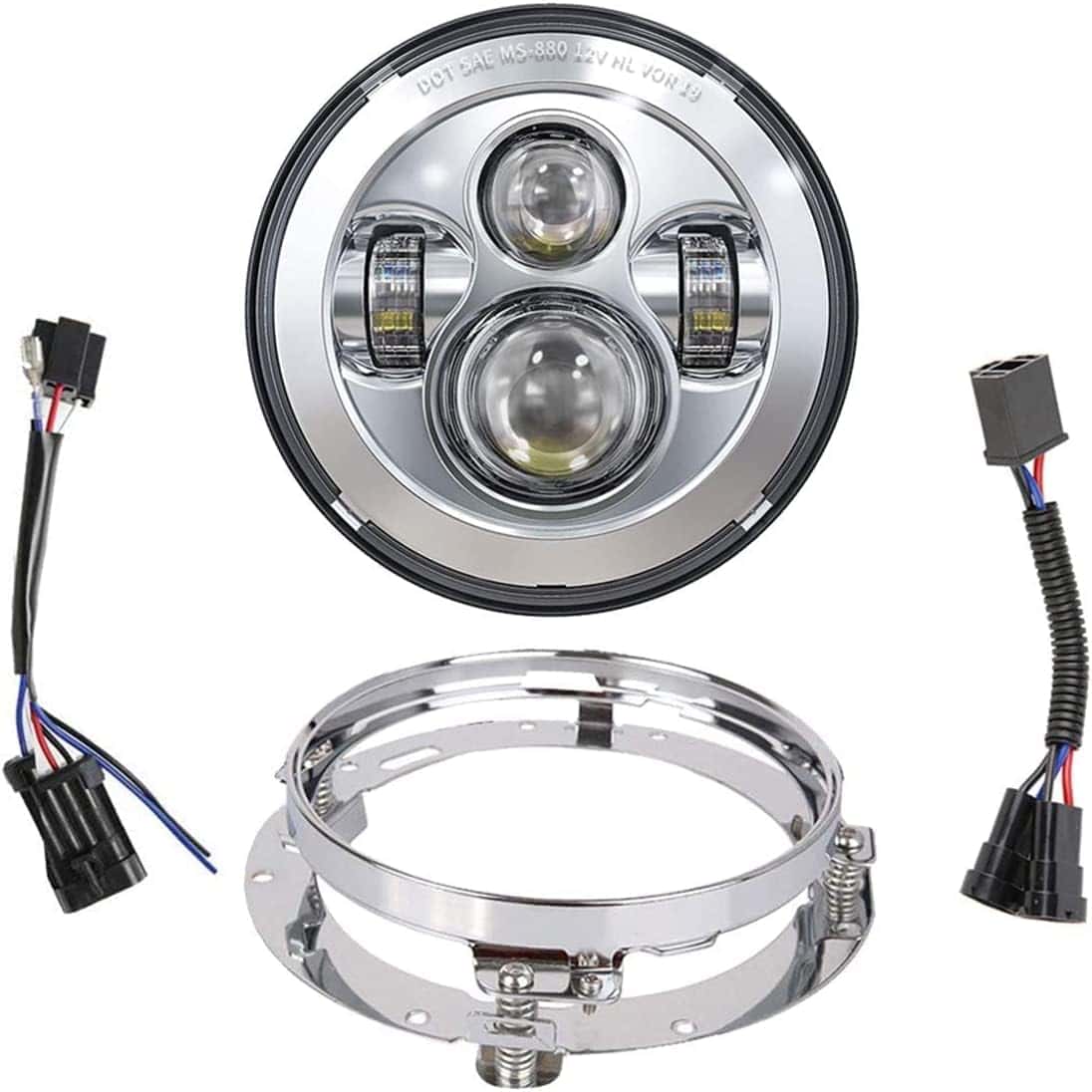 Faros LED de 7 pulgadas para motocicleta TRUCKMALL