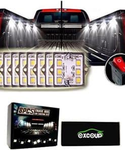 Kit de luces LED blancas para camioneta pickup, 8 PCS 48