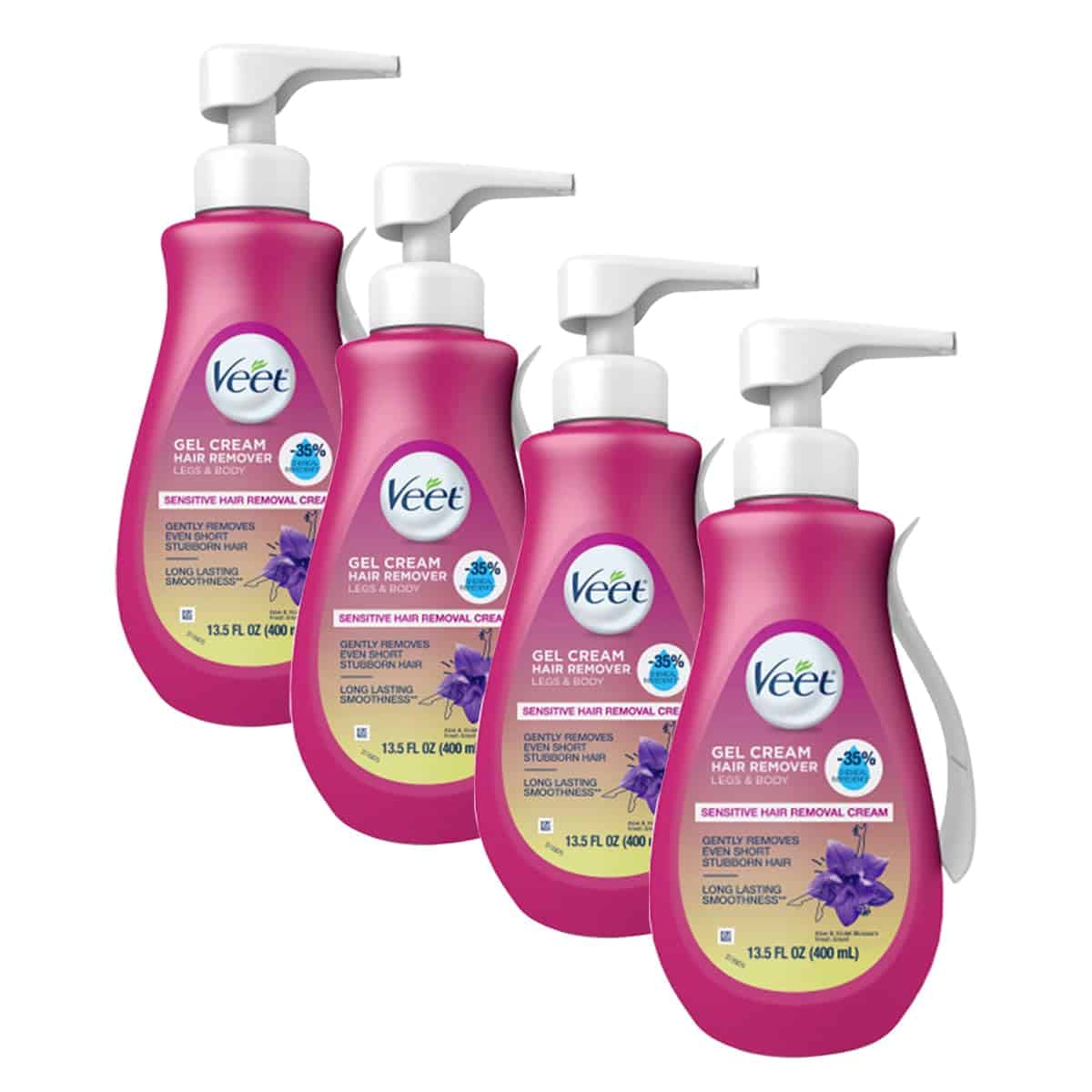 Crema depilatoria en gel Veet, Fórmula sensible, 13.5 oz