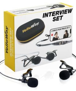 Micrófono de Lavalier Dual - Micrófono de Solapa con Cable