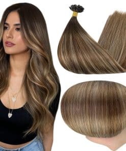 Extensiones de Cabello Humano U Tip Full Shine 18 Pulgadas