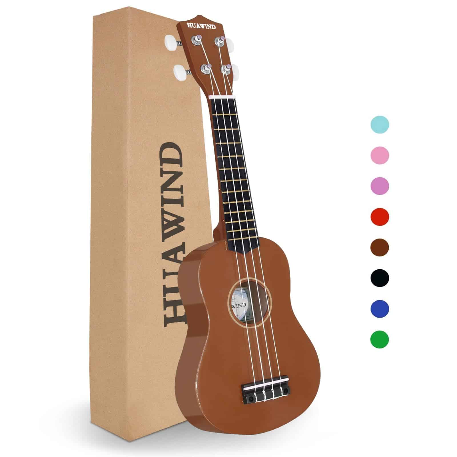 HUAWIND Ukelele Soprano de 21 Pulgadas para Principiantes,