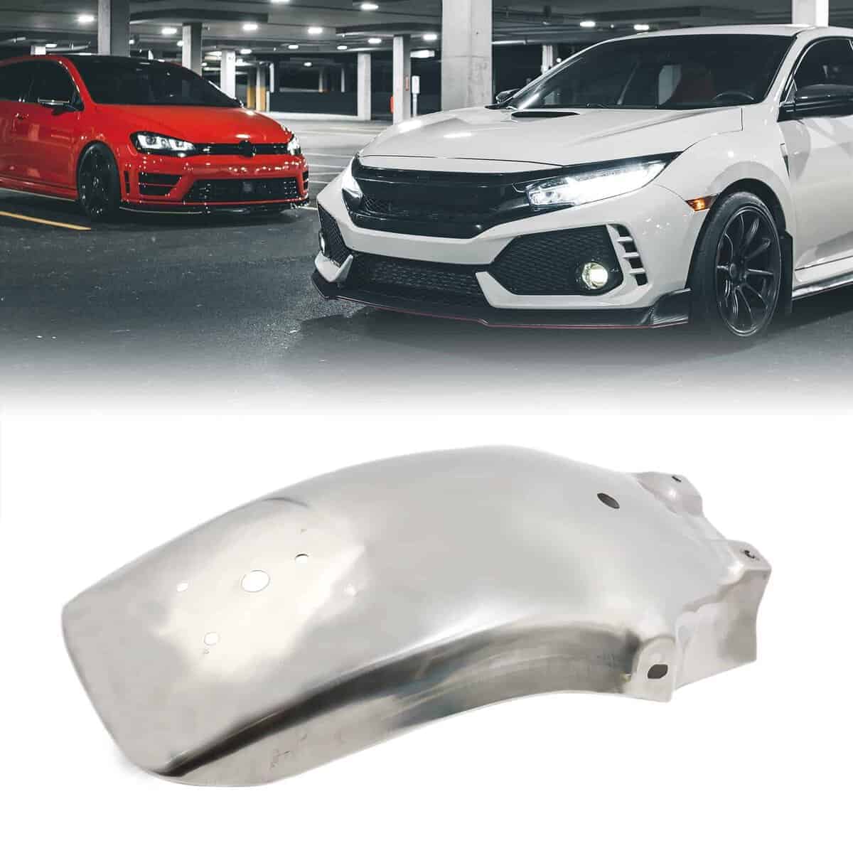 Guardabarros trasero de acero inoxidable para motocicleta - Imagen 3