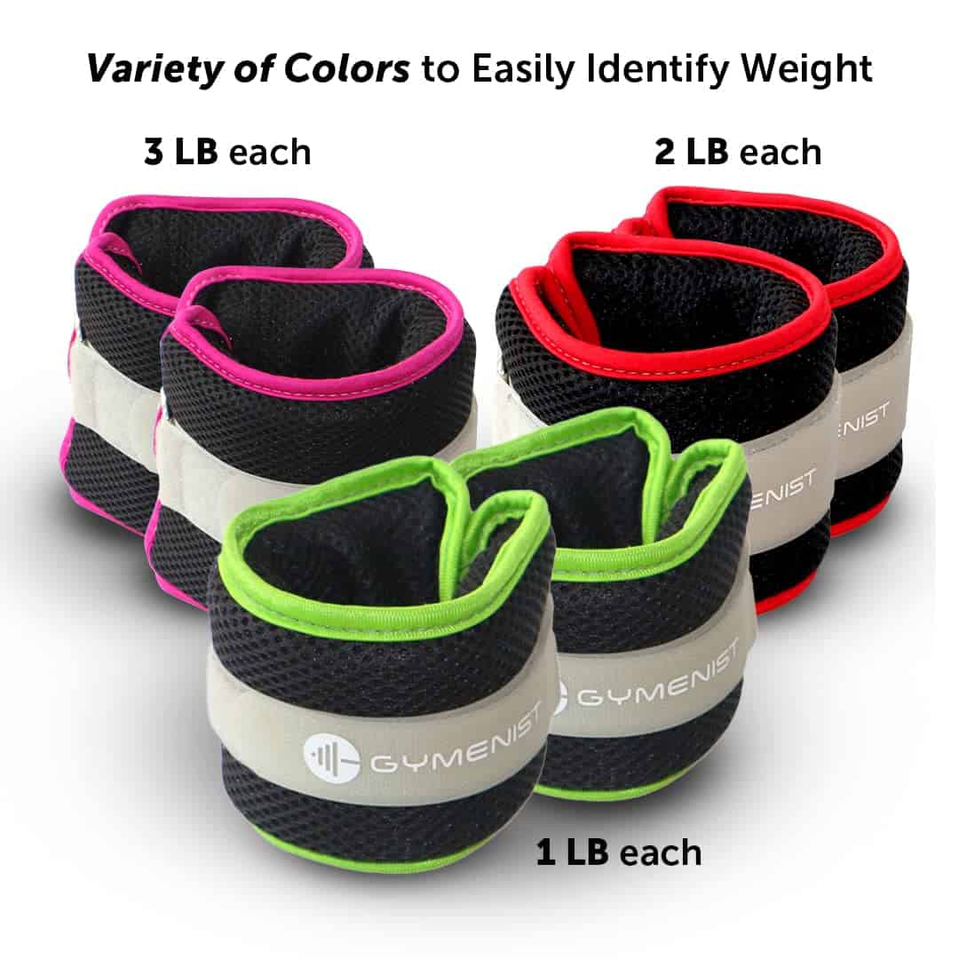 Pesas para tobillos y muñecas a prueba de agua Gymenist con - Imagen 6