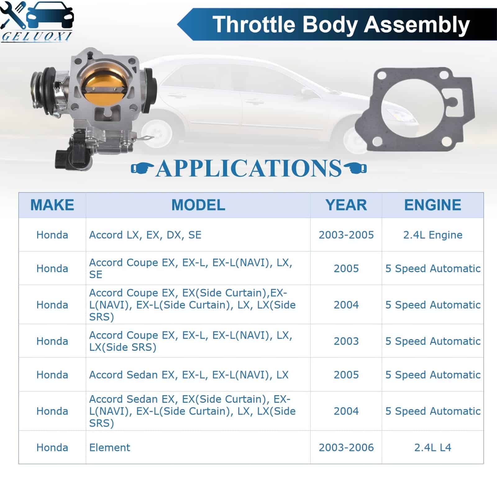 Ensamblaje del Cuerpo del Acelerador 16400-RAA-A62 - Imagen 4