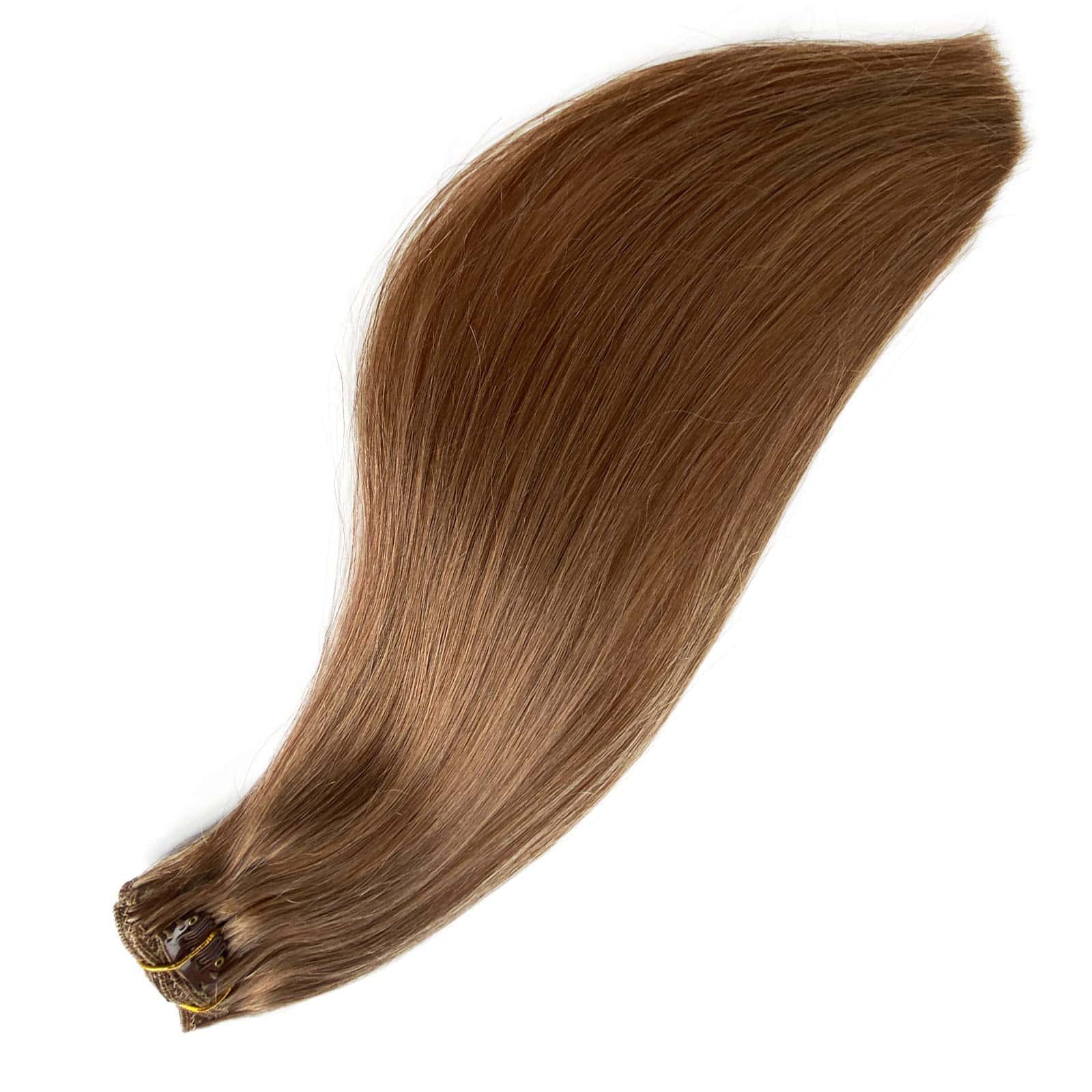 Extensiones de Cabello Clip in Pelo Humano Liso Sedoso Remy - Imagen 8
