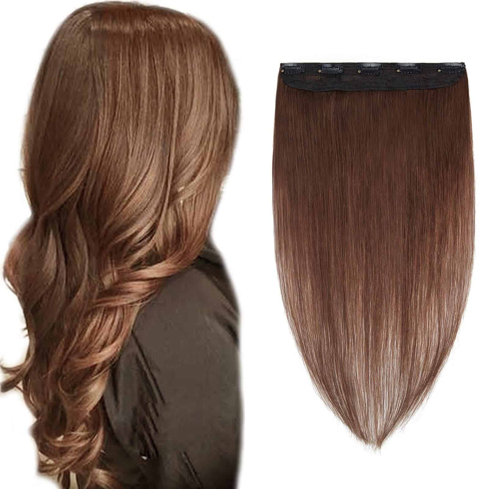 Extensiones de Cabello Clip en Una Pieza Pelo Humano Color
