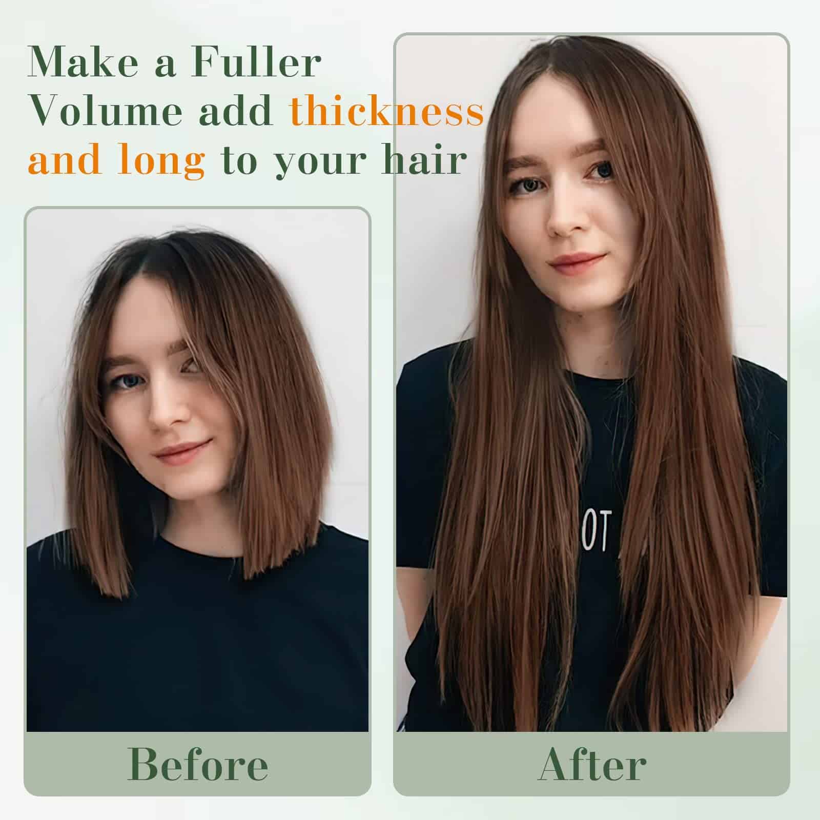 Extensiones de Cabello Clip en Una Pieza Pelo Humano Color - Imagen 6