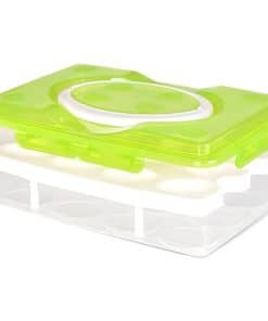 Contenedor de huevos de 2 niveles - Portador de huevos