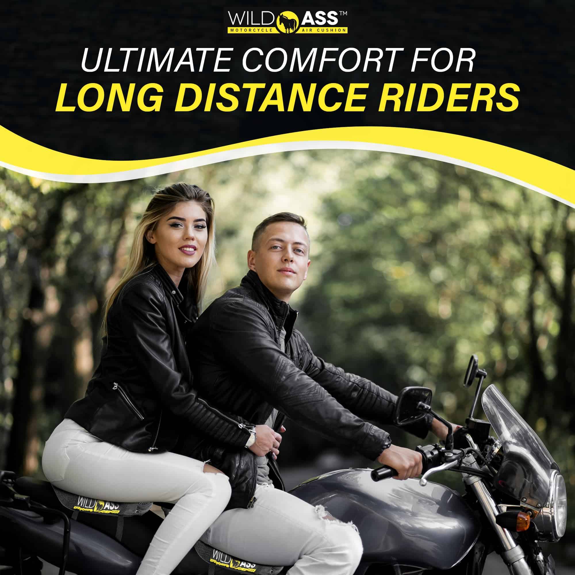 Cojín de Asiento para Acompañante de Motocicleta Wild Ass - Imagen 7