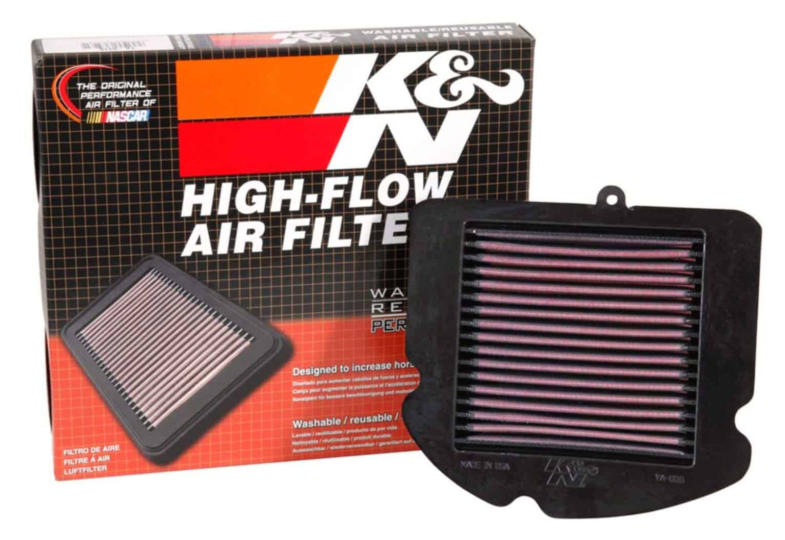 Filtro de Aire del Motor K&N: Alto -) YA-0116