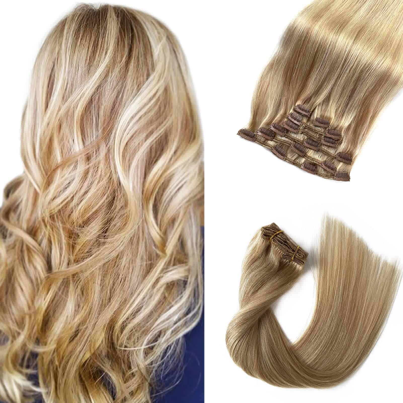 Extensiones de Cabello Clip en Cabello Humano Labetti 20in