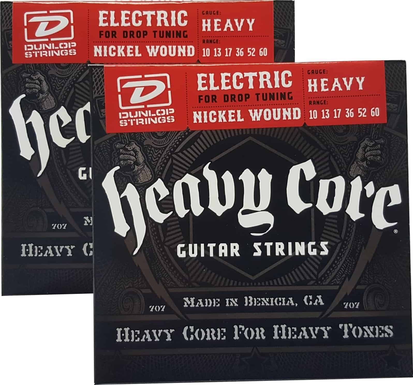 Cuerdas Dunlop Heavy Core - Pesado 10-60 Paquete de 2 Cajas