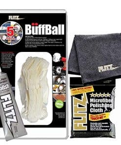 Flitz 5" Orange Buff Ball CON 1.79 oz de Pulidor Metálico,